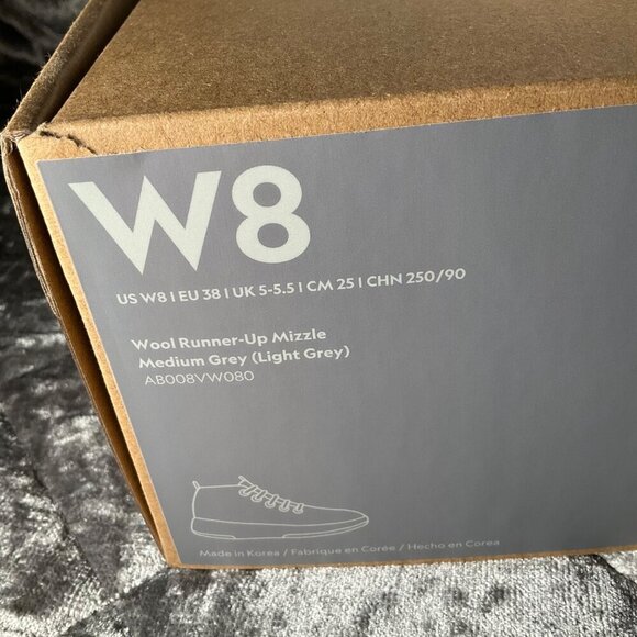 Allbirds Women's Wool Runner-Up Mizzle Shoes Medium Grey Size 8 unisex M 6.5 - Picture 3 of 10